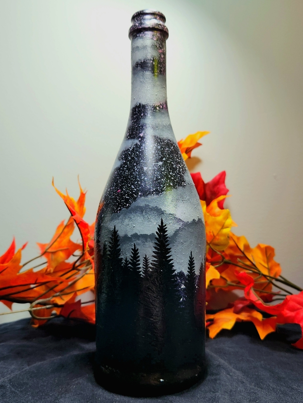 Night Sky Bottle Art